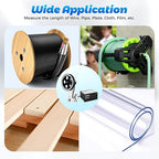 Digital Length Meter Counter Cable Wheel 110V Mechanical Length Counter Single Length Measure Tool with Control Function 0-999999