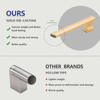 6 Pack 13.6 Inch Length|12.6 inch(320mm) Hole Center Brushed Gold Kitchen Cabinet Handles, Cabinet Pulls Kitchen Cabinet Hardware, Cupboard Pulls, Drawer Handles