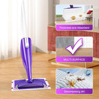 Disposable Wet Pads Refill for Swiffer WetJet Mop,30-Pack Multi-Surface Spray Mop Pad Refills for Floor, Bathroom, Kitchen, Living Room Cleaning, Super Strong Stains Absorption