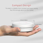 Smoke Detector, 10-Year Smoke Alarm with Photoelectric Sensor and Built-in 3V Lithum Battery, Fire Alarm with Test Button and Low Battery Warning, Fire Safety for Home, 2 Pack