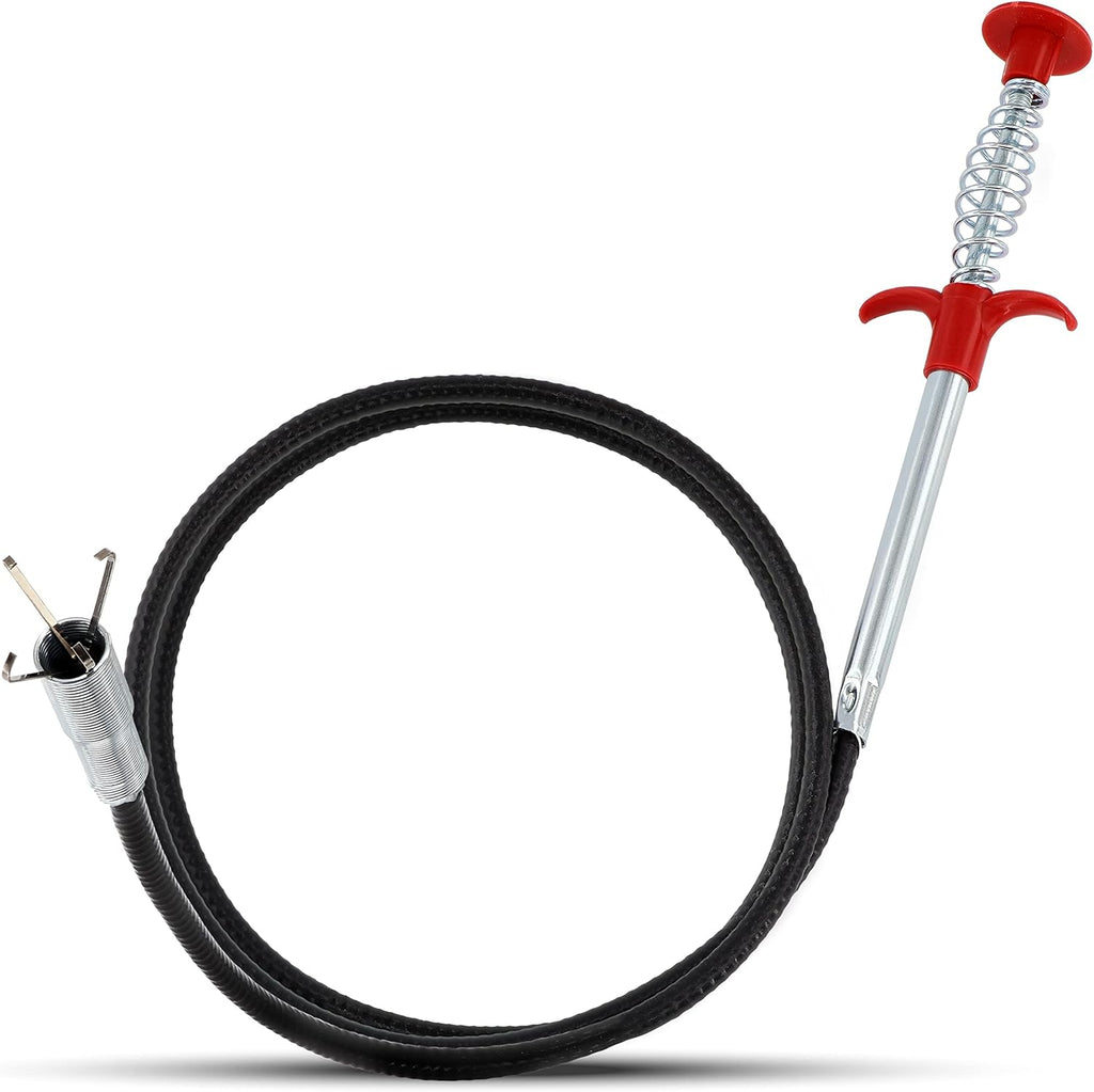 36" Snake Drain Clog Remover - Used as Hair Clog Remover for Sink, Shower, and Bathtub - Dryer Vent Cleaner, and as a Flexible Grabber Tool for Hard to Reach Places - By RAM-PRO