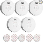 Jemay Smoke Detector,10 Year Battery Powered Photoelectric Smoke Alarm Fire Detectors with Self-Check & Fault Warning Function, UL217-9th Listed Fire Alarm for Home, 5 Packs