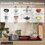 K&H 5 Burner 30 Inch Built-in Electric Stove Top Radiant Ceramic Cooktop Touch Control 240V 9000W CE30-8808NF