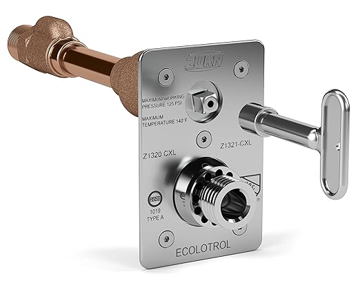 Zurn Z1321-CXL-6 Z1321-CXL Exposed Wall Hydrant, Lead-Free, 6"