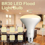 VOLIVO LED Flood Light Bulb 12 Pack, Recessed Ceiling Bulb, BR30, 65W Equivalent Efficient 9W, Dimmable, E26 Base, Soft White 2700K, 800 Lumens, 80CRI, Ceiling Light for Kitchen, Living Room