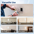 1-Gang New Work Outlet Box, PVC Electrical Box for Switch,GFCI,Dimmer, 22 Cubic Inch, UL Listed, 96 Pack