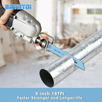 20 Pack 9 Inch 18 Tpi Reciprocating Saw Blades with 8% Cobalt for Longer Life and Faster Cutting Speed, Bi-Metal Sawzall Blades for Sheet Metal, Pipes, PVC Plastic, Profiles Cutting