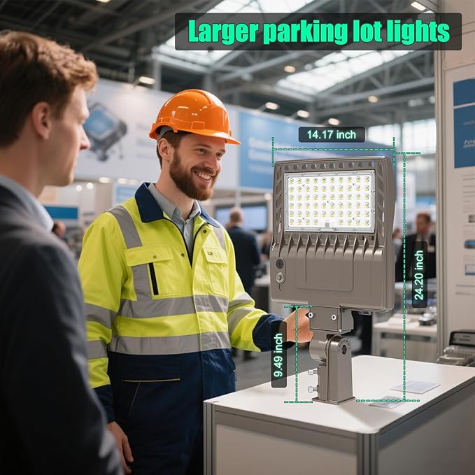 BBESTLED 200W Parking Lot Lights Slip Fitter UL DLC Listed 28000LM IP65 5000K Commercial Area Street LED Shoebox Pole Light 100-277VAC Input Brown, 200W/160W/120W LED Sport Court Light Outdoor