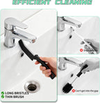 Hard Bristle Crevice Cleaning Brush,Cleaner Scrub Brush Tool for Hard to Reach Tight Space, Home Essentials, Cleaning Supplies for Shower, Bathroom, Kitchen, Toilet, Window (3)