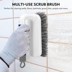 SetSail Scrub Brush, Small Cleaning Brushes with Handle, Comfort Grip Shower Scrubber for Cleaning Bathroom, Tub, Kitchen, Sink, Floor, Carpet, 2 Pack (Blue)