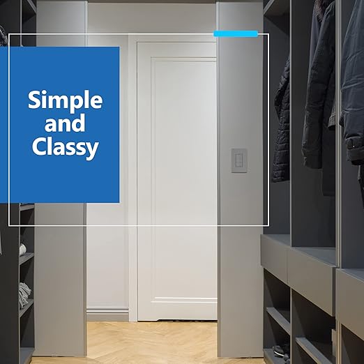 LIDER Minimalist Design Matte Finish Lighted Triple Switch with Screwless Wall Plate, Combination Frameless Decorator Switch with Locator Light, Ground Terminal, Single Pole, 15A 120V, UL Listed, Gray