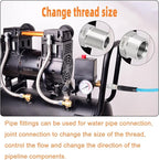 GASHER 4PCS 304 Stainless Steel Pipe Fitting, Hex Nipple Hex Coupling, 1/4" x 1/4" NPT Male Thread Pipe, 1/4Inch x 1/4Inch NPT Female Thread Pipe