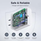 30W USB C Charger, 2 Pack Wall Fast Charger Block Power Adapter Charging Cube Compatible with iPhone 16/Pro/Pro Max/Plus17/16/15/14/13/12, iPad Air, AirPods 4/3/2/Pro, Apple Watch 10/Ultra 2, Galaxy