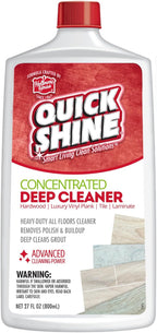 Quick Shine Multi Surface Deep Floor Cleaner and Remover 27oz | Removes Wax Build-Up, Revitalizes Floors & Cleans Grout | Use on Hardwood, Laminate, LVT, Tile and Stone | Pro-Level Cleaning