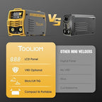 TOOLIOM 135A Stick/Lift TIG Welder 110V MMA ARC Welder Machine with Lift TIG Torch with LCD Display Portable Welding Machine