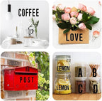 10 Sheets Vinyl Letter Number Stickers, Self-Adhesive Alphabet Stickers, Waterproof Mailbox Number Sticker Letters for Mailboxes,Door,Cars,Boats, Address Signs (Black, 2 inch)