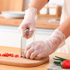 Schneider Clear Vinyl Exam Gloves, Latex-Free, Disposable Medical Gloves, Cleaning Gloves, Food Safe, Powder-Free, 4 mil