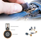 40Pcs Electric Motor Carbon Brushes 10 Different Sizes for Replacement Repair Power Tool Part