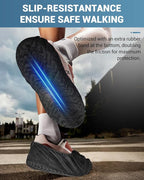 200 Count Shoe Covers Disposable Non-Slip, Premium Cloth Boot Covers, Slip-resistant, Durable, Breathable, Non-toxic, Recyclable