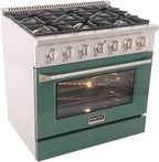 Kucht KNG361/LP-G Gas Range, Green