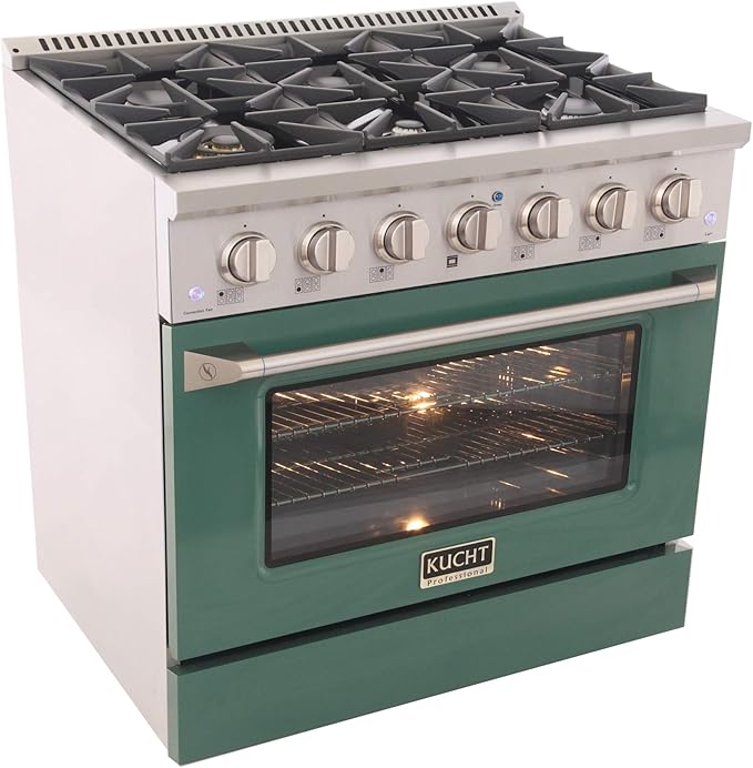 Kucht KNG361/LP-G Gas Range, Green