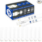 GoodBulb 18 Watt CFL Light Bulbs 4 Pin G24Q-2 Base 5000K Daylight 18W High Output 1200 Lumens Double Tube Compact Fluorescent Light Bulbs Plug-in 10 Pack