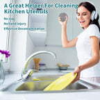 Stainless Steel Scourer Heavy Duty Scrubber Pads Steel Wool Pack of 6,40g