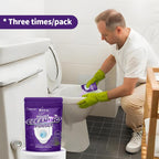 Toilet Bowl Cleaner Powder - Self-Activating Toilet Cleaner for Stubborn Stains & Limescale, Deep Cleaning Foam with Lavender Fragrance, Safe Toilet Cleaning Supplies (4 Packs × 3 oz)