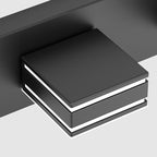 Ralbay 55inch Black Vanity Light 5 Color Temperatures (3000K-6000K) Dimmable Metal Acrylic LED Modern Matte Black Bathroom Wall Lighting for Mirror (7-Light)