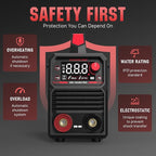 YESWELDER 205Amp Stick Welder Large LED Display with Lift TIG Torch, Digital Inverter IGBT ARC Welding Machine, 110V/220V Dual Voltage Hot Start Portable MMA Welder Machine, Arc force