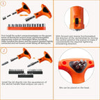 45 Piece Tool Kit Basic Home Repair Tool Set,General Household Tool Kit with Plastic Tool box,Perfect for Outdoor working,Office & College Dorm.Tools mainly include hand saw,wrench,hammer,Screwdriver