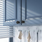 Amerdeco 10 Pack Matte Black Cabinet Knobs Single Hole Cabinet Pulls 1 Inch Drawer Knobs for Bathroom Cabinets ZH0086