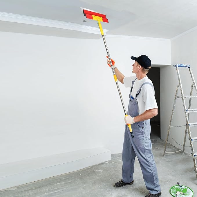 24 Inch Drywall Skimming Blade 0.3mm Stainless Steel Blade Ergonomically Designed Grip Drywall Knife for Drywall Plaster Wallboard (24"/60CM)