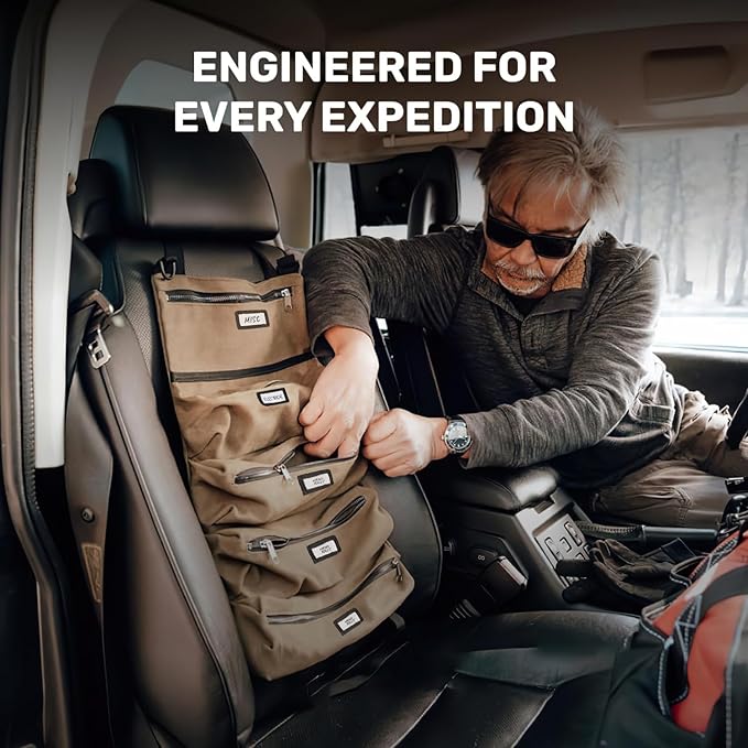 Official Legacy Tool Roll Bag - Easy to Carry 5-Pocket Roll Up Tool Bag - Durable Canvas, Rust-Proof YKK Zippers & Secure Buckle - A Loving Gift for Dads, Mechanics, Electricians & Hobbyists | Black