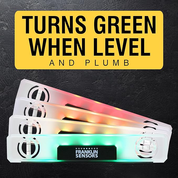 Franklin Sensors Light Level/Digital, Electronic, 12-inch Magnetic Torpedo Level, Vertical and Horizontal Leveler Tool with 2 Bubble Vials, Made in the USA