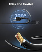 SURAIELEC Outdoor Extension Cord with Multiple Outlets,1-3 Multi Plug Splitter, (5+5+5+5) 20FT Total, 10FT End to End, 16/3C SJTW, for Landscape, Christmas Lights, Halloween Decorations, Black