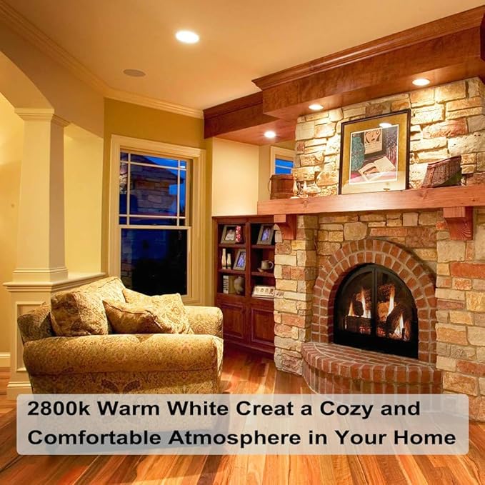 Vinaco PAR16 Halogen Bulb 39 Watt, 6 Pack High Output 350LM PAR16 Bulb（45W Equivalent, PAR16 Flood 39W Warm White 2800K, PAR 16 Dimmable with E26 Base, Halogen 45W Long Neck for Ceiling Light