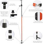 Telescoping Pole, Telescoping Support Pole with Extendable Mounting Pole for Lasers Level of Rotary and Line Lasers