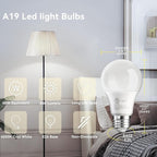 TJOY 24 Pack A19 LED Light Bulbs, 60 Watt Equivalent, Efficient 9W, Cool White 4000K, E26 Standard Base, Neutral White Light Bulb, Non Dimmable Energy Saving for Home, 800LM, 120V, 80 CRI, UL Listed