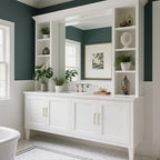 3 Pack 5 Inch(128mm) Hole Center Brushed Gold Modern Cabinet Pulls Kitchen Cabinet Handles Kitchen Cabinet Hardware Timeless Drawer Pulls for Dresser Cupboard Wardrobe, B-Gold(5x3)