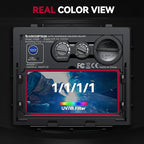 ARCCAPTAIN True Color Auto Darkening Welding Helmet with Upgraded Arc Sensor, 1/1/1/1 Top Optical Clarity Solar Power Welding Hood, 1/25000s Response Time, 4/9-13 for TIG MIG ARC Welding Mask, Rivet