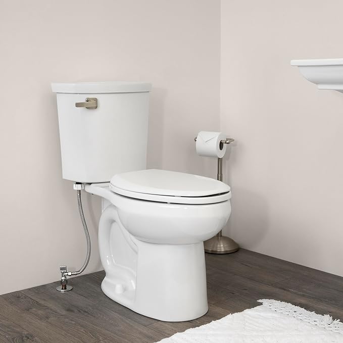 Fluidmaster 698 Universal Premium Toilet Tank Lever In Brushed Nickel, Contemporary Toilet Handle With Adjustable Arm