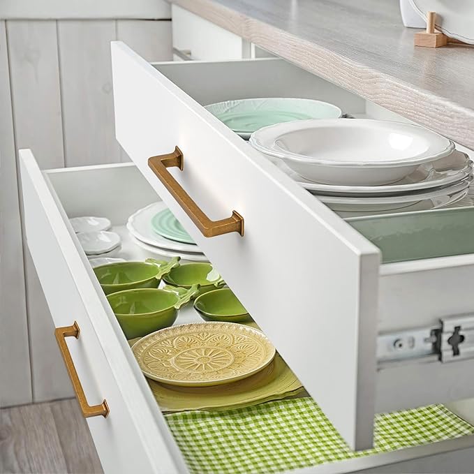 FILTA Cabinet Handles 5 Inch 10 Pack Antique Brass Cabinet Pulls for Kitchen Metal Drawer Pulls Modern Cabient Hardware Cupboard Handles