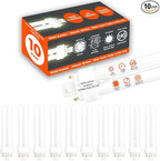 GoodBulb 18 Watt CFL Light Bulbs | 4 Pin G24Q-2 Base 3000K Warm White | 18W High Output 1200 Lumens | Double Tube Compact Fluorescent Light Bulbs Plug-in | 10 Pack