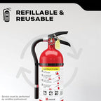 Kidde Commercial-Grade Fire Extinguisher for Office, Schools, Rechargeable, 2A10BC, 2 Pack