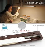 LED Under Cabinet Lighting Motion Sensored Hardwired with Built-in Dimmer, 24 Inch 12W Dimmable 5 Color 2700/3000/3500/4000/5000K, Linkable Eyes Care for Kitchen, Counter, ETL Listed, Bronze