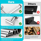 Chrome Bathroom Hardware Set, 4 Pieces Towel Bar Towel Holder Set Includes Towel Bar, Toilet Paper Holder,Towel Ring and Towel Hook Wall Mount Bathroom Accessories Towel Racks for Bathroom