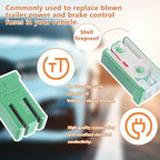 40A 32V Mini Slotted Automotive MCASE Shaped Cartridge Fuse Kit(Pack of 10pcs,40A)