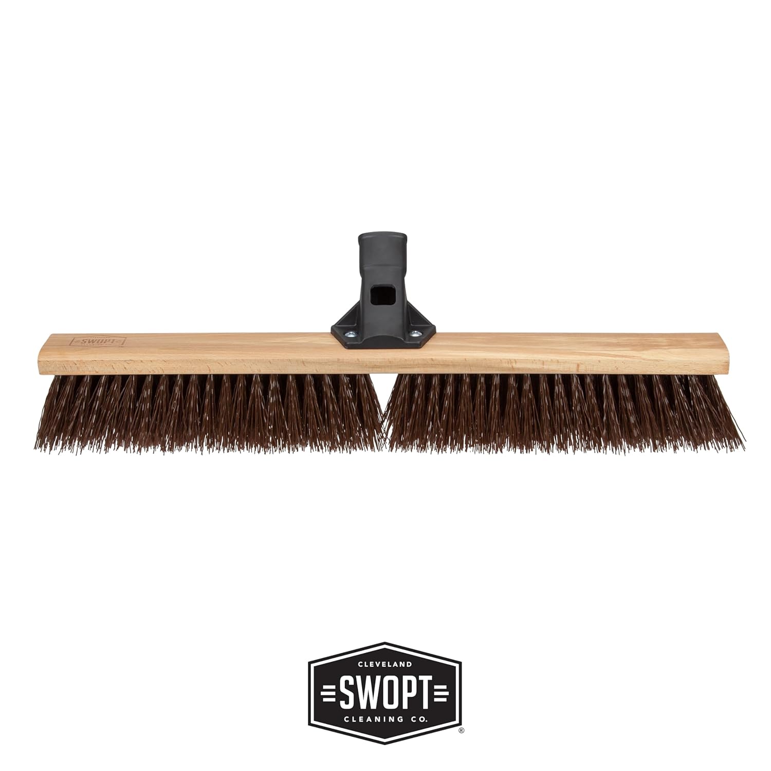 SWOPT 24” Premium Rough Surface Push Broom Head — Outdoor Push Broom for Driveways, Sidewalks, Patios — Cleaning Head Interchangeable with All SWOPT Cleaning Products for Efficient Cleaning & Storage