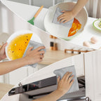 AIDEA Microfiber Cleaning Cloth for Glass 12PK, Grey, Lint Free Cloth Polishing Cleaning Rags, Window Wipes, Barista Coffee Towel, Microfiber Towels for Car Detailing, Stainless Steel, 11×11"